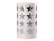 LIDERPAPEL ROLLO GOMETS ESTELLAS 20mm PLATEADAS 1500 UNIDADES