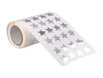 LIDERPAPEL ROLLO GOMETS ESTELLAS 20mm PLATEADAS 1500 UNIDADES