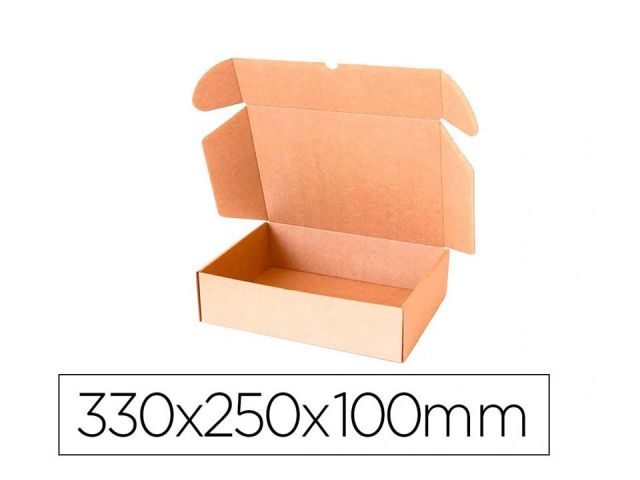 (PACK.10) CAJAS EMBALAJE AUTO CARTON 33x25x10cm 3mm