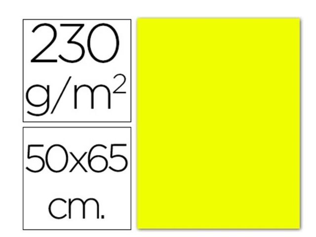 FBS 10H CARTULINAS FLUOR  240gr. 50X65 AMARILLO