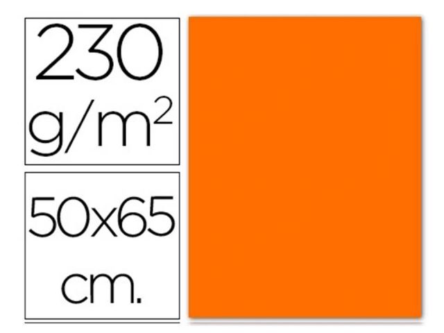 FBS 10H CARTULINAS FLUOR  240gr. 50X65 NARANJA