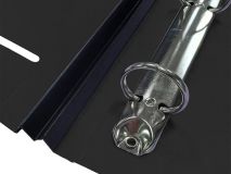 LDP CARPETA A4 4 ANILLAS 25MM PP LOMO EXTENSIBLE NEGRO