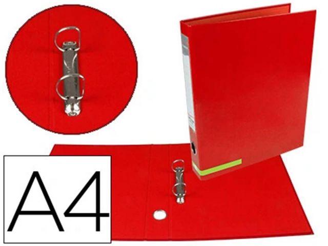 LDP CARPETA 2 ANILLAS MIXTAS 25mm A4 ROJO AY23