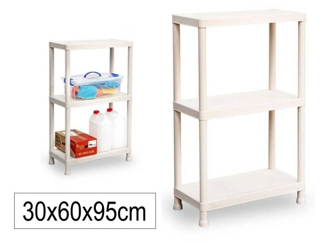 PF ESTANTERIA STACK PLAST REC. 3 BALDAS 60x30x95cm
