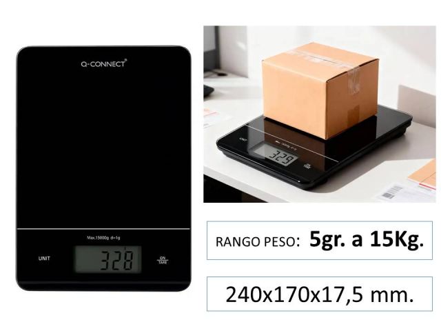 QC BÁSCULA DIGITAL 5gr.´15Kg. KF19059