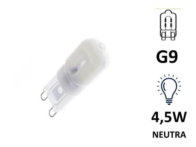 BOMBILLA LED G9 4,5W LUZ NEUTRA