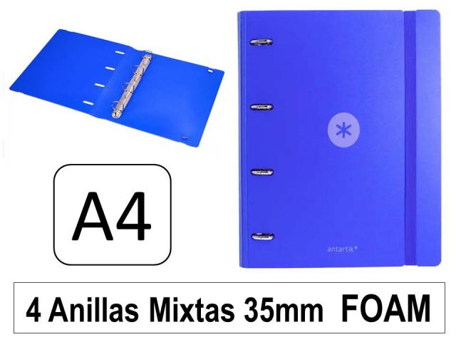 ANTARTIK CARPETA FOAM 4A 35MM MIXTAS C/GOMA AZUL