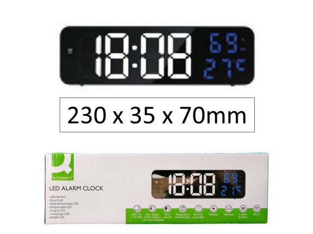 Q-CONNECT RELOJ PARED DIGITAL  230mm KF18985