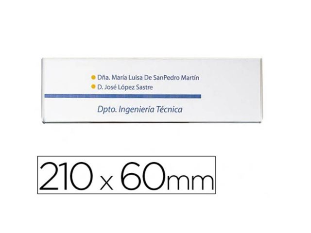 PORTANOMBRE MURAL DE PARED 210x65mm 10613