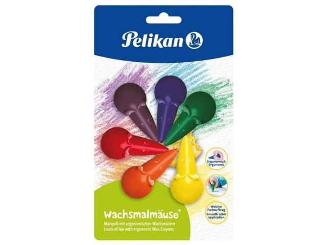 PELIKAN BLISTER 6 CERAS ERGONÓMICAS